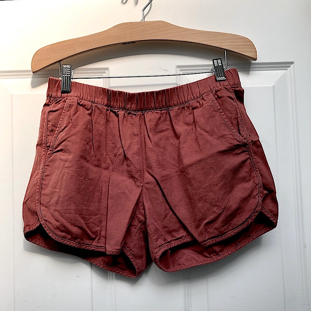 Madewell Rust Red Women's Casual Drawstring Shorts